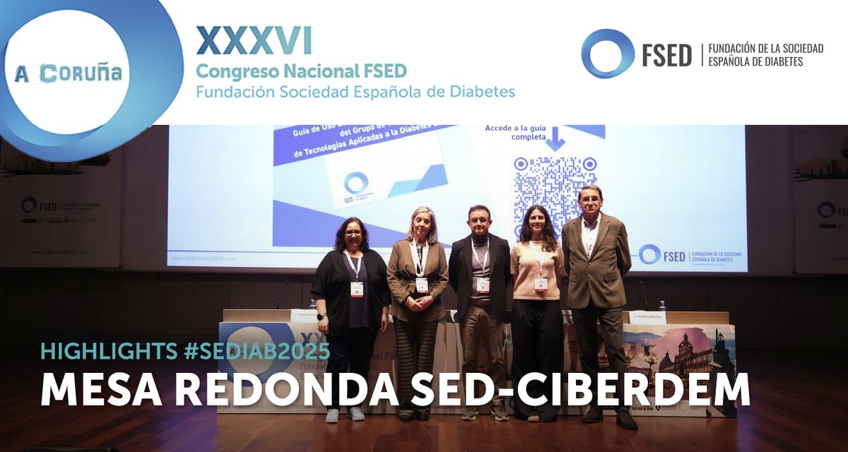 Highlights #SEDiab2025 🔵 Tendencias en investigación en #diabetestipo2

Avances prometedores en enfermedad cardiovascular, metabolismo lipídico y enfermedad hepática en personas con #DM2.

🧪 “La investigación desarrollada por CIBERDEM está contribuyendo a identificar nuevas