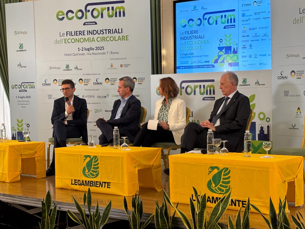 Ieri tavola rotonda “Le filiere dell’economia circolare italiana per il Patto europeo per l’industria pulita” ad <a href="/EcoForumLegamb/">EcoForum</a>.
Il nostro vicedirettore generale Fabio Costarella ha parlato di cooperazione tra imprese, istituzioni e cittadini per rafforzare l’#economiacircolare.