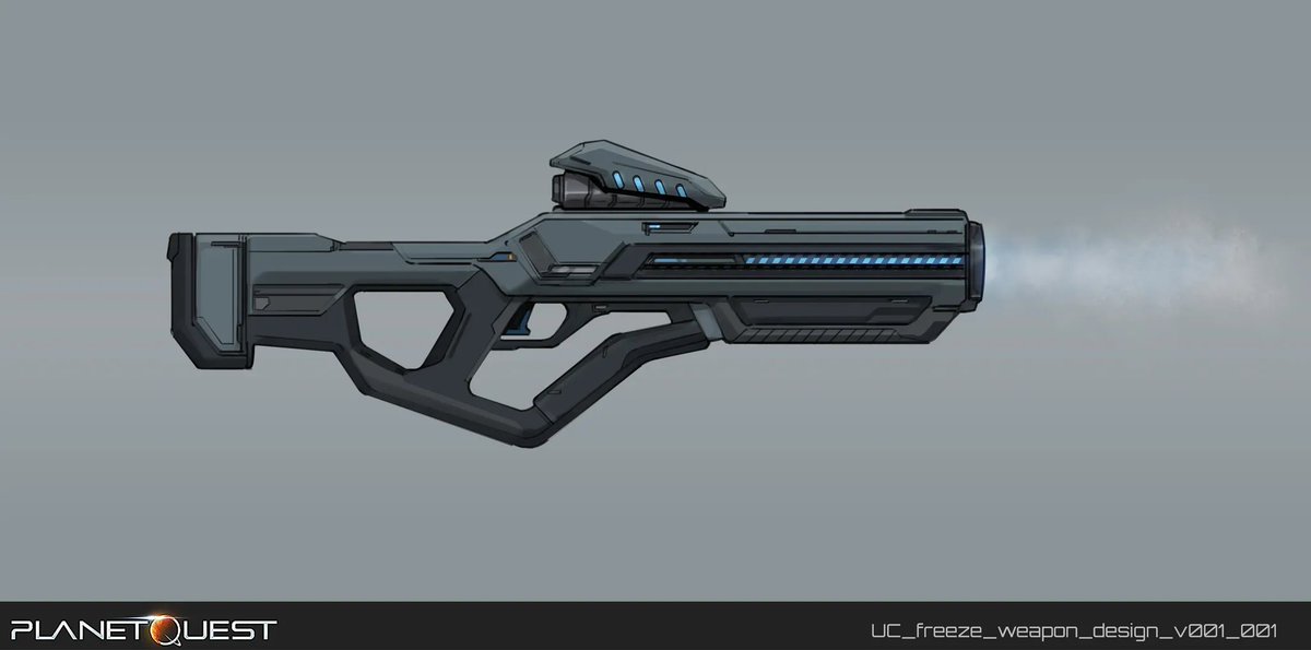 Sometimes the best way to stop a threat… is to chill it out. ❄️🧊

This week’s #WIPWednesday showcases a frosty new concept for PlanetQuest: Frontiers: the Freeze Gun!

Designed to slow down enemies, or stop them cold, this experimental weapon could offer a whole new layer of