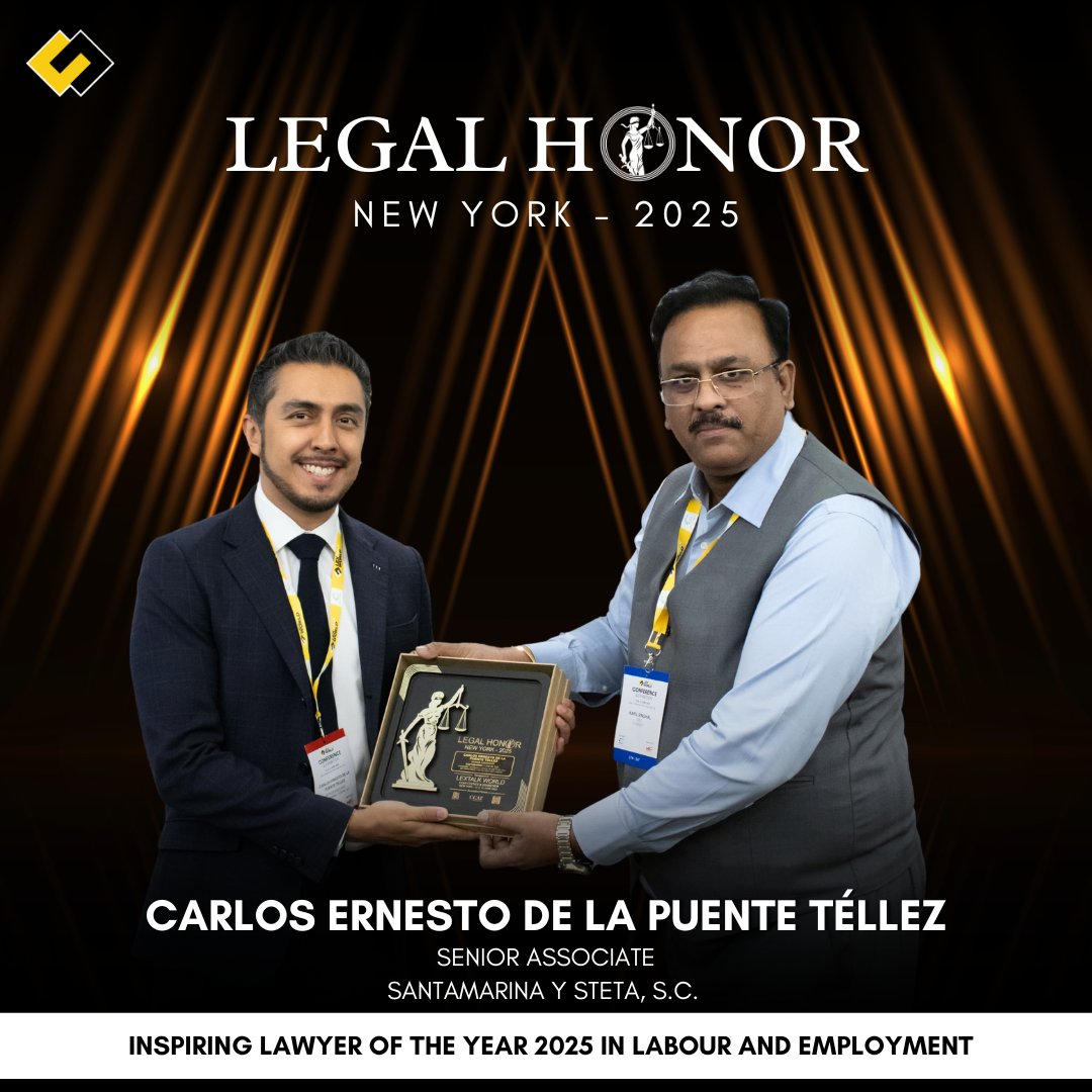 lextalkworld's tweet photo. Thrilled to celebrate Carlos Ernesto, for receiving the Inspiring Lawyer of the Year award at the @lextalkworld Conference & Exhibition, held at AMA Conference Center, New York, on the 12th & 13th of June 2025.
To know more- https://t.co/tRBvtRdgk3
#LexTalkWorld #LegalEvent https://t.co/MvkocZa8f2