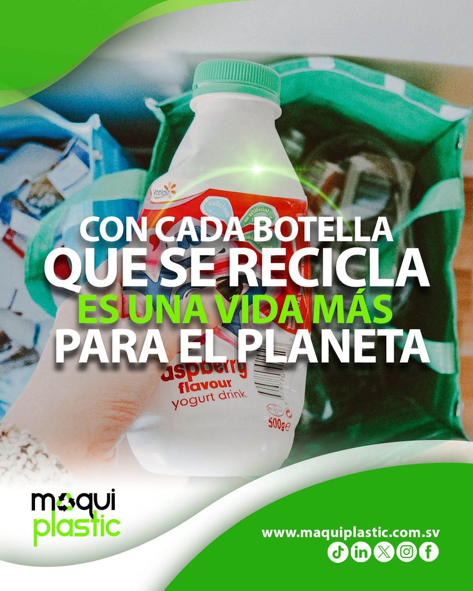 Reciclar plástico es sembrar esperanza en nuestro planeta🌎; cada botella que reutilizamos es un paso hacia un futuro más limpio y sostenible.♻️
#SanctiSpíritusEnMarcha #SiempreJoven #DePieYCombatiendo 
<a href="/comunicaERMPSS/">Comunicadora Reciclaje Sancti Spíritus</a>
<a href="/cubarecicla/">CUBARECICLA</a> <a href="/cubadebatecu/">Cubadebate</a> <a href="/DeivyPrezMartn1/">Deivy Pérez Martín</a>