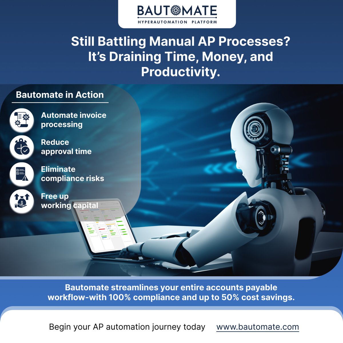 Bautomate_BPA's tweet image. Manual AP is draining time, money &amp;amp; productivity.
❌ Chasing invoices
❌ Delayed approvals
❌ Compliance risks
💡 Bautomate automates it all
✅ Invoice capture
✅ Smart approvals
✅ Real-time compliance
👉 bautomate.com
#APAautomation #Bautomate #Hyperautomation…