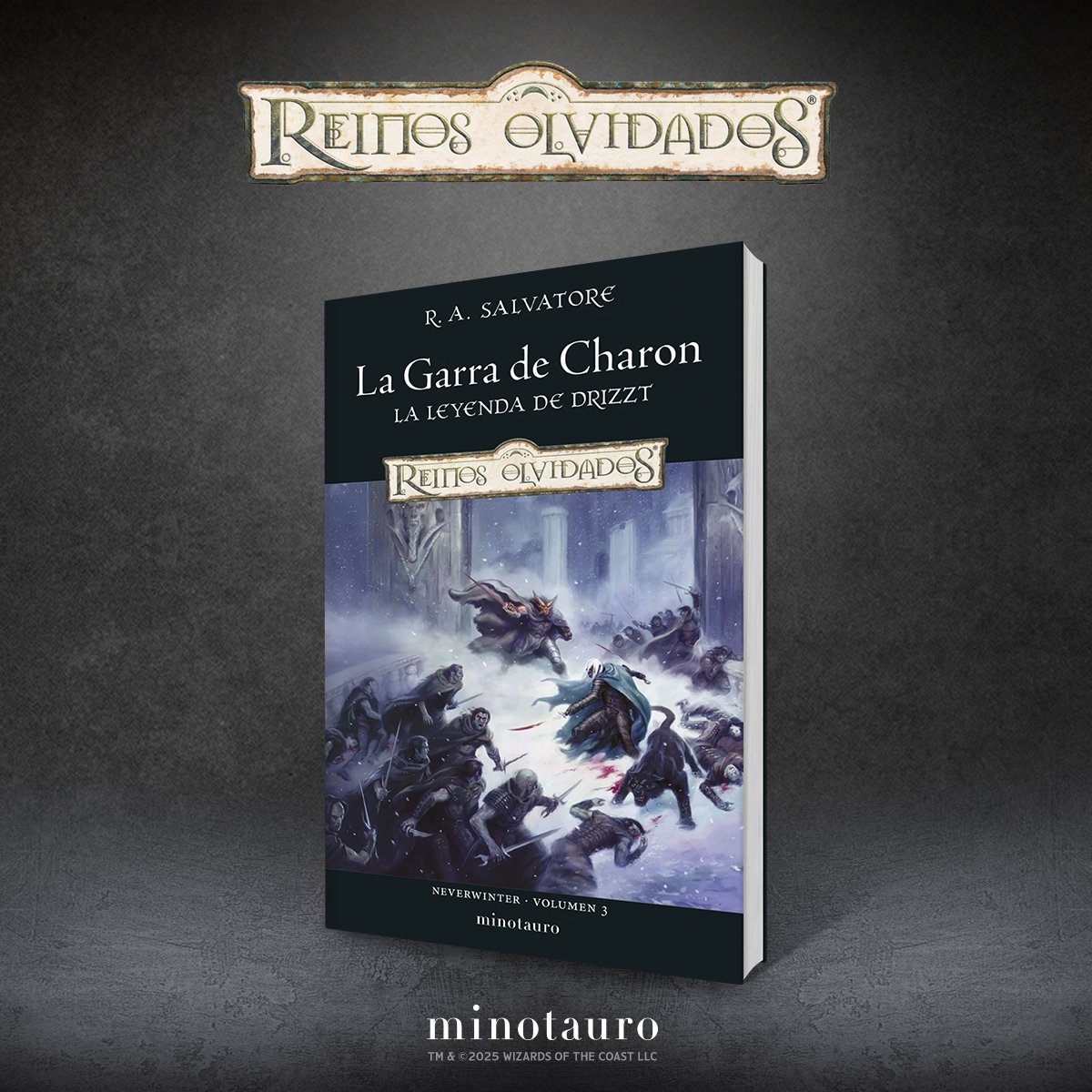 Ediciones Minotauro (@minotaurolibros) on Twitter photo ¡Continuamos trayendo de vuelta las grandes historias de <a href="/Wizards_DnD/">Dungeons & Dragons</a> y los #ReinosOlvidados!
Ya puedes encontrar en librerías una nueva edición de «La garra de Charon», tercer volumen de la aclamada serie #Neverwinter, escrita por R. A. Salvatore.
🛡️ f.mtr.cool/otzqispvcd ¡Continuamos trayendo de vuelta las grandes historias de <a href="/Wizards_DnD/">Dungeons & Dragons</a> y los #ReinosOlvidados!
Ya puedes encontrar en librerías una nueva edición de «La garra de Charon», tercer volumen de la aclamada serie #Neverwinter, escrita por R. A. Salvatore.
🛡️ f.mtr.cool/otzqispvcd