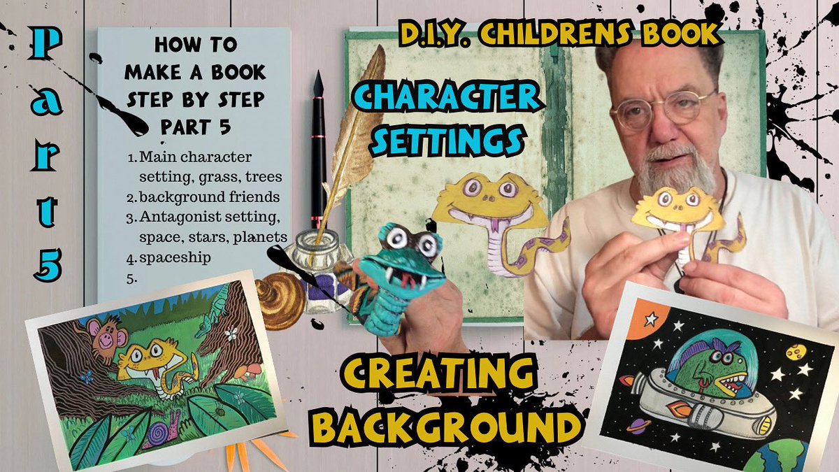 ArtistDyslexic's tweet photo. DIY Children’s Book.part 5. Character Background pictures
https://t.co/ugyxMWnSH8. #art #book #snake #monster https://t.co/GQB82O9Q3l