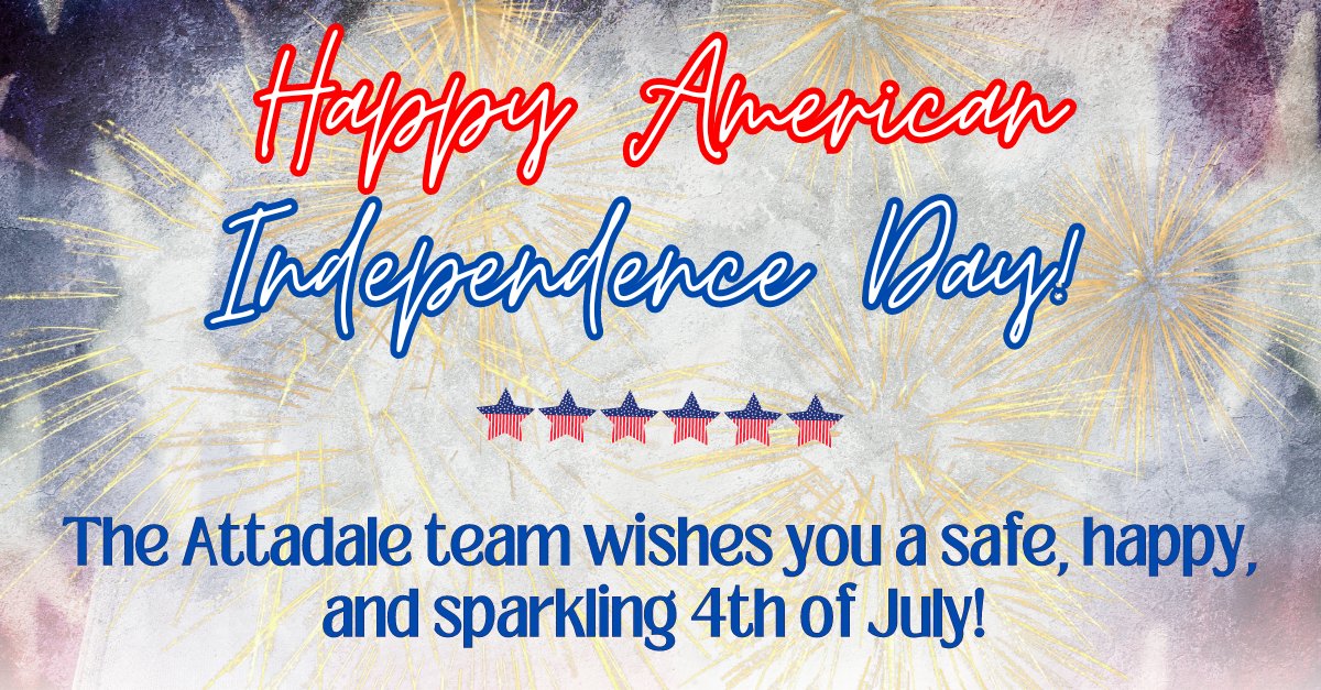 AttadalePartner's tweet image. Happy 4th of July to our esteemed partners, friends, and family members! #4thofJuly #independenceDay #CelebrateAmerica