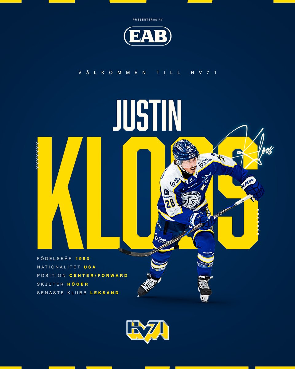 ✍️ Välkommen till HV71, Justin!

🗨️ ”Vi har under flera säsonger sett att Justin är en hårt jobbande forward med kvaliteter både offensivt och defensivt”, säger Björn Liljander, General Manager i HV71.

🔗 Läs mer på hv71.se