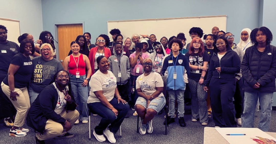 GRILeaders's tweet photo. Thank you Malique and Positive Impact for the Youth Summit.  GRIL was happy to partner with you and Cornerstone University.  Help us find the new cohort of GRIL U Teens 10th-12th Grade.  Email Tyreece@grileadership.org for more info. https://t.co/MVhbrFklzX