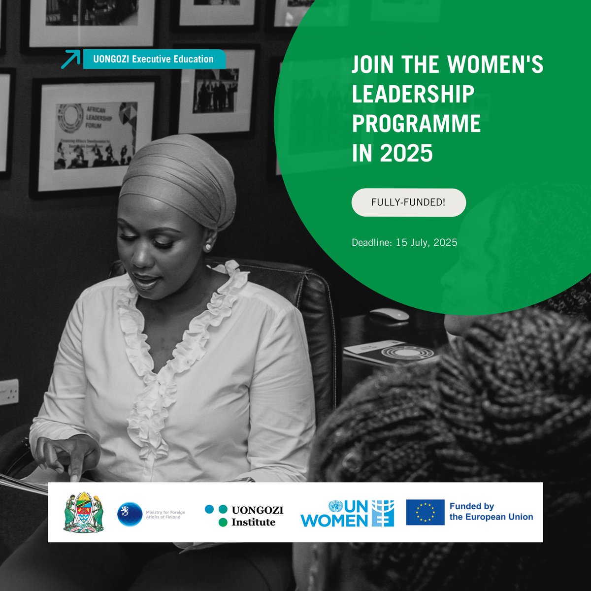 We have just opened applications for our Women’s Leadership Programme!

Read more and apply to join the programme this year: uongozi.go.tz/executive-educ…

Deadline: 15 July 2025

For: African women in mid- and senior-level positions across all sectors

Participants of the programme