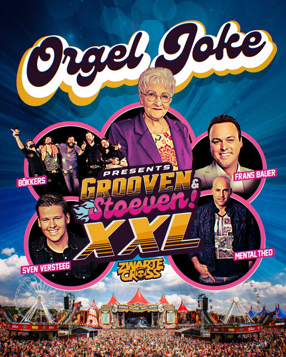 BREAKING NEWS: Orgel Joke vervangt Goldband met een unieke show op het Zwarte Cross Hoofdpodium!