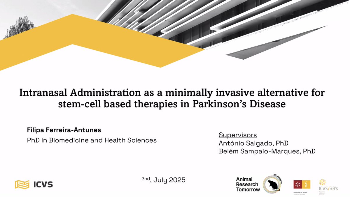 BaselDec's tweet image. One on our 3R winners for 2025, Filippa Attunes on Parkinson's disease #ART2025 #3Rs #animalresearch #AnimalWelfare