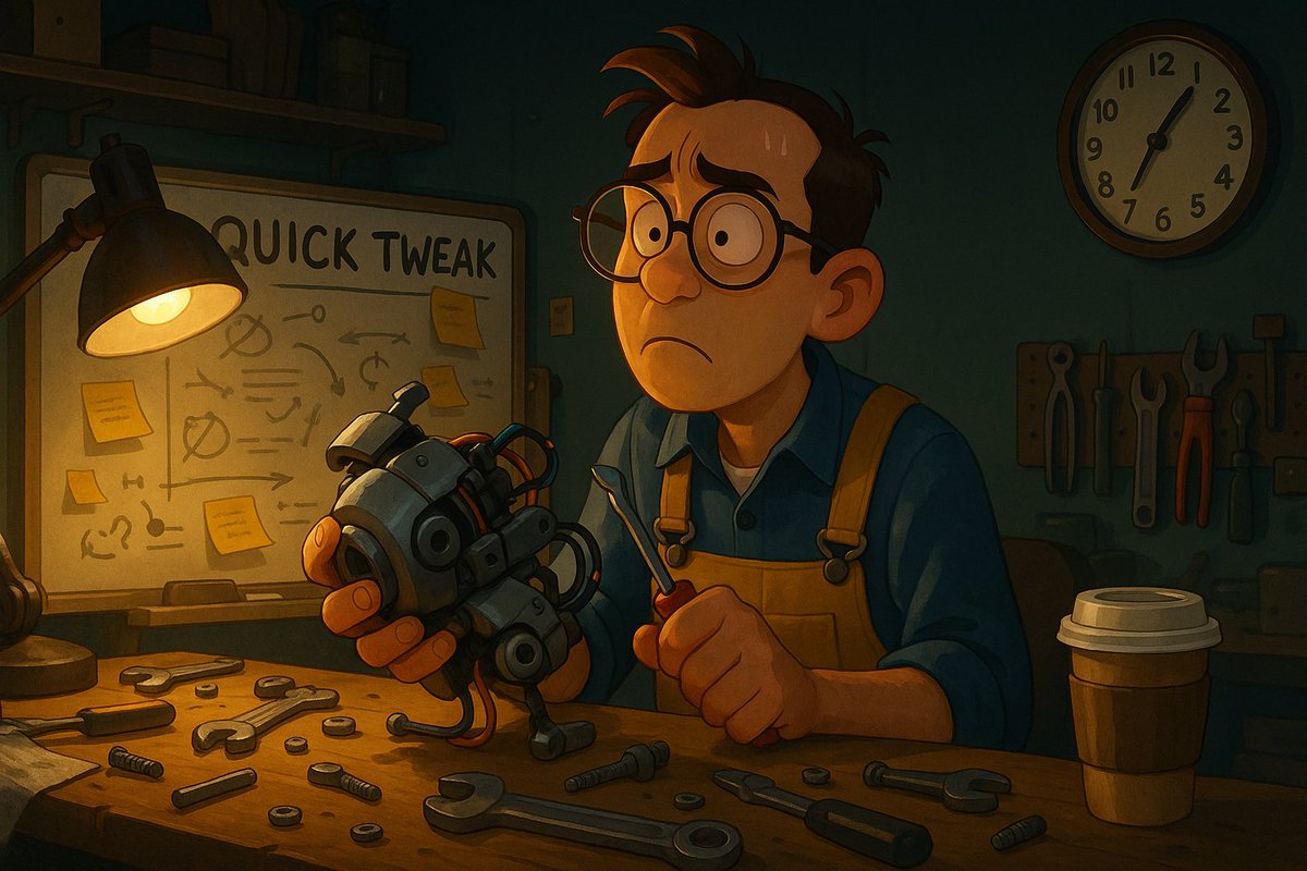 PRVEngineering's tweet image. Wednesday: when someone says,
"Just a quick tweak to the prototype..."
And you know you won’t be home before 8.

#EngineeringLife #NotQuick #HappyWednesday