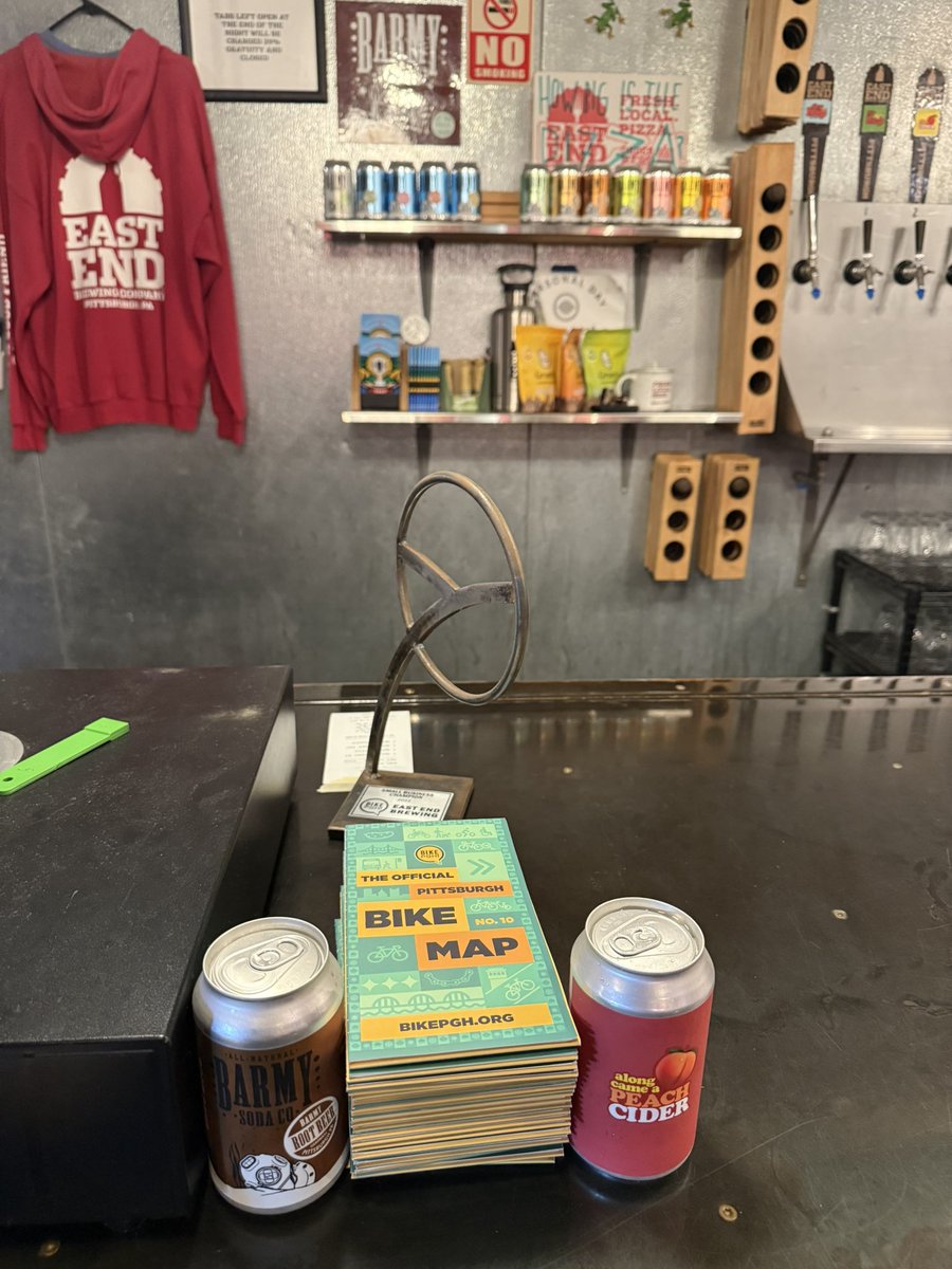 New <a href="/BikePGH/">BikePGH</a> maps now available at Eastend Brewing