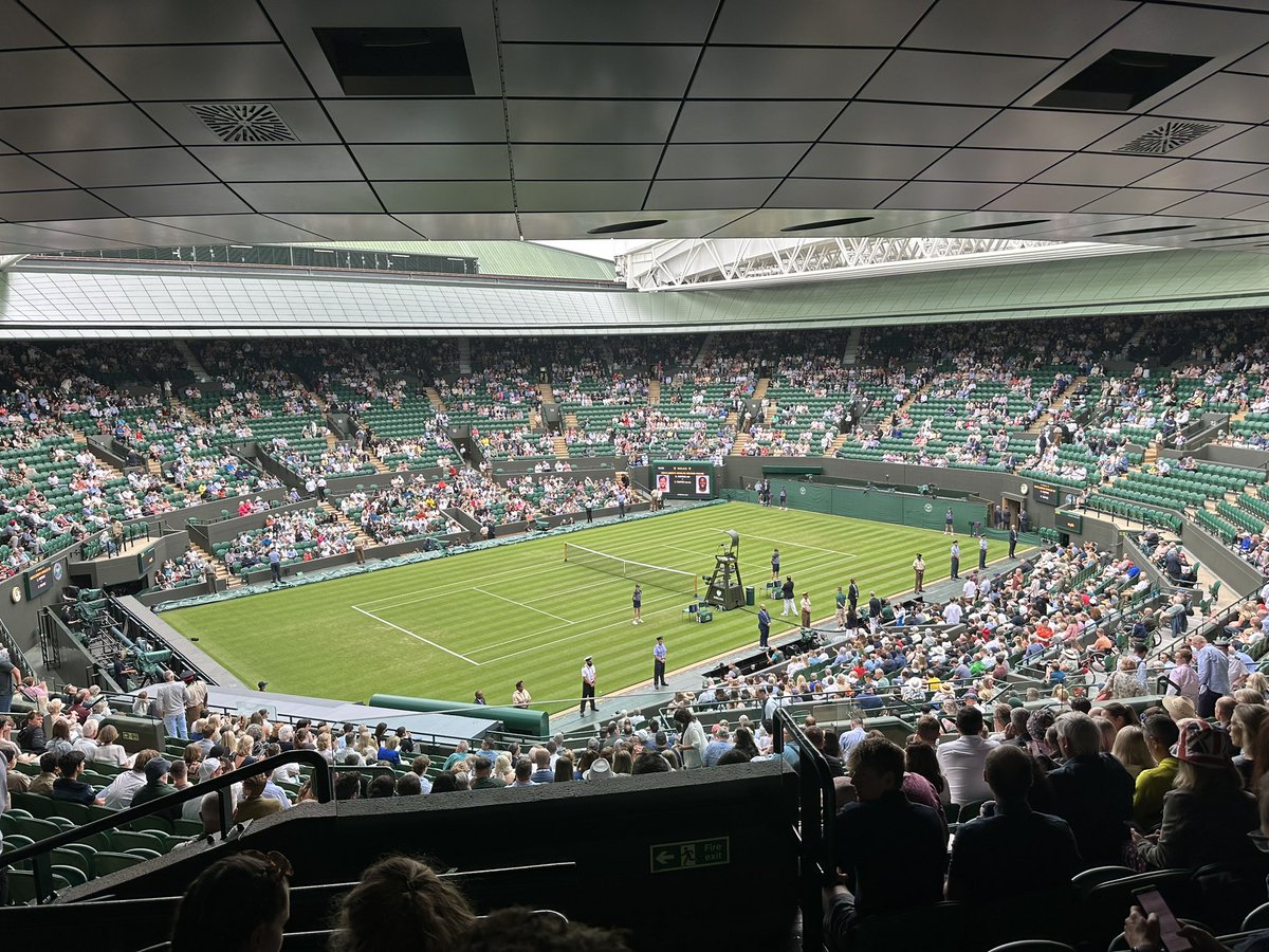 Coloma are at court No.1 at Wimbledon!!! 🎾 🎾 <a href="/Wimbledon/">Wimbledon</a> <a href="/the_LTA/">LTA</a>