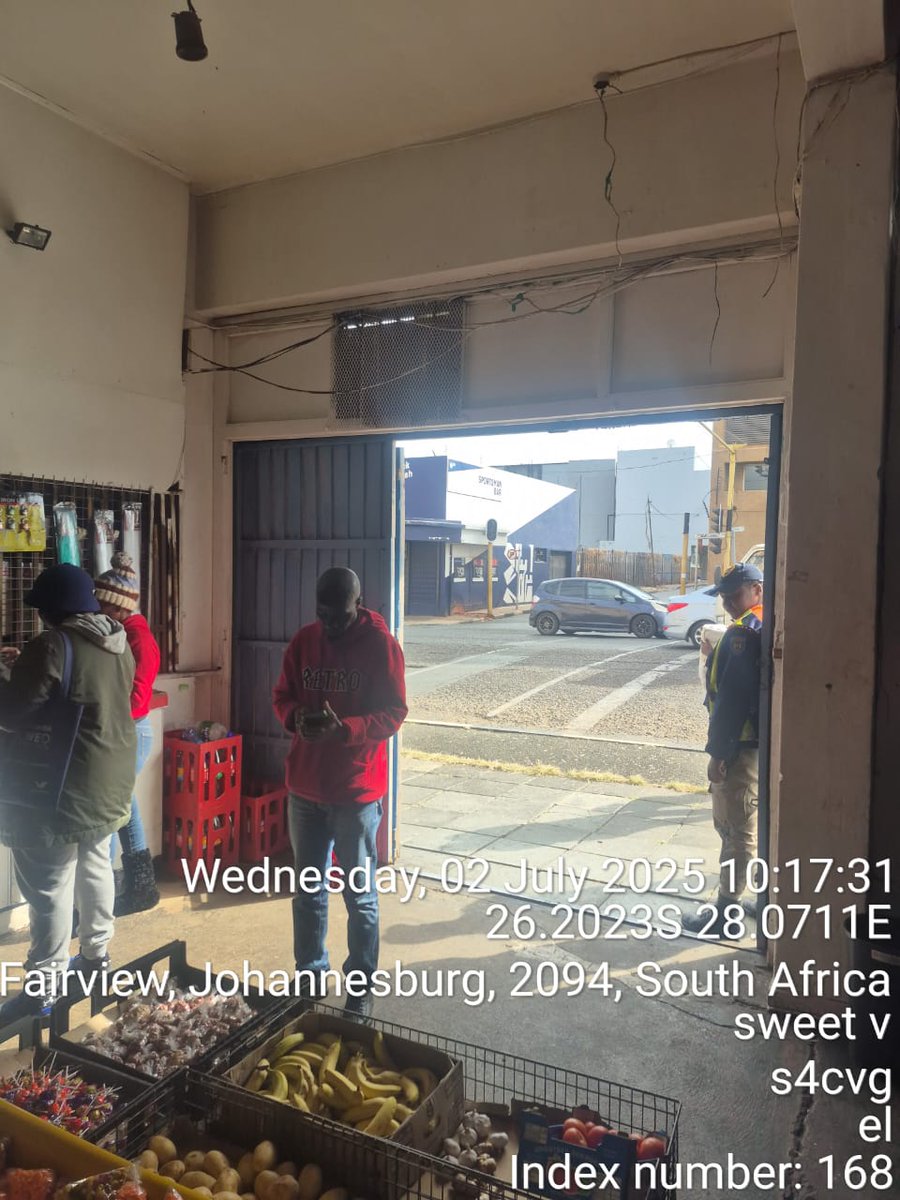 City of Joburg Region F (@regionf_joburg) on Twitter photo Law enforcement and building inspectors are in Ward 61, Fairview inspecting businesses. Four notices have been issued for non-compliance. #JoburgReimagined #JoburgByLaws <a href="/CityofJoburgZA/">City of Joburg</a> <a href="/Irenemafune/">Irene A Mafune</a> <a href="/CRUM_CoJ/">Citizen Relationship & Urban Management</a> Law enforcement and building inspectors are in Ward 61, Fairview inspecting businesses. Four notices have been issued for non-compliance. #JoburgReimagined #JoburgByLaws <a href="/CityofJoburgZA/">City of Joburg</a> <a href="/Irenemafune/">Irene A Mafune</a> <a href="/CRUM_CoJ/">Citizen Relationship & Urban Management</a>
