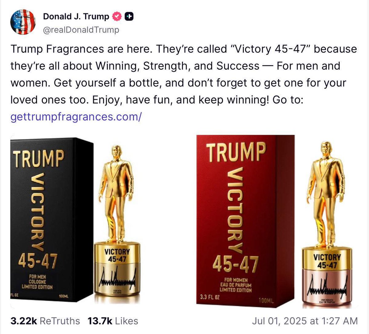 A win is guaranteed here.
By hook or crook, the ends justify the means, nomakanjani, <a href="/POTUS/">President Donald J. Trump</a> Victory fragrance's got your back.

When winning is your only option! Move over and step aside <a href="/AXE/">AXE</a>