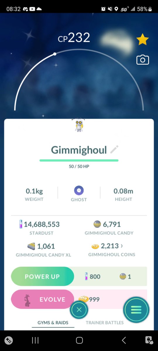 Twilite_TA's tweet photo. @JoeMerrick Mine can evolve and be sent to home. https://t.co/ku072n1cKT