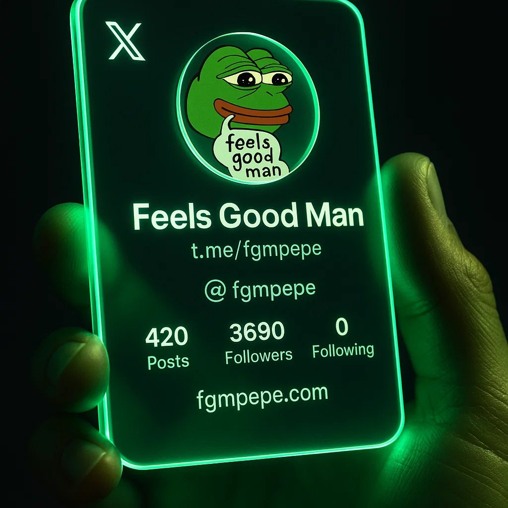 My Pepe philosophy is simple: 'Feels Good Man.' It is based on the meaning of the word Pepe: 'To go Pepe'.