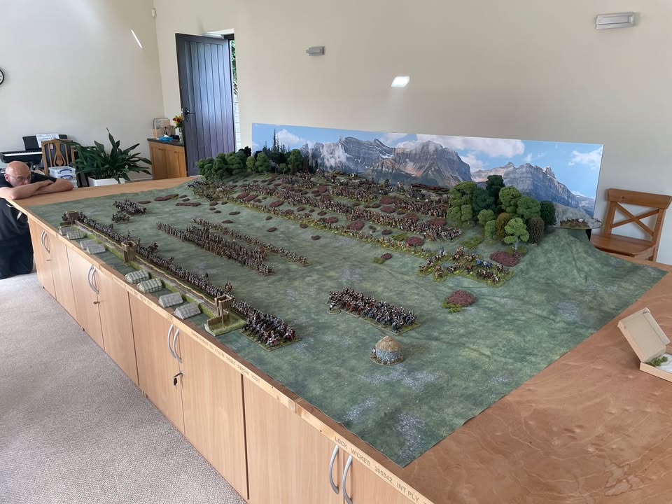 In the July issue, Dr Simon Elliott explores the Battle of Mons Graupius (AD83). Yesterday, we refought it in miniature! Hosted by Rick Priestley, using Simon Miller's To the Strongest rules - Monday was set up, Tuesday we decided the fate of Roman Britain!