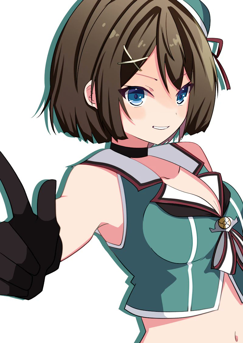 摩耶(艦これ) ,maya_kai_ni_(kancolle) 「タクヤカスミさん()のリクエストで摩耶を描かせていただきました。ありがとうござい」|苺丸でぃ@二次創作アカのイラスト