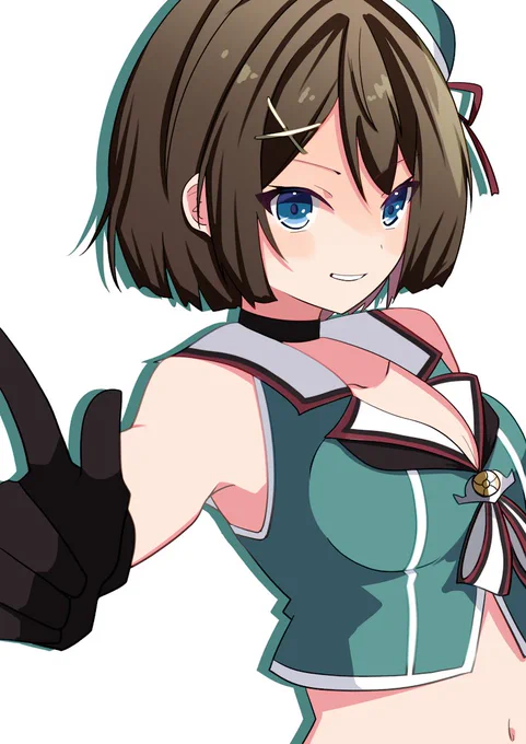 タクヤカスミさん()のリクエストで摩耶を描かせていただきました。ありがとうございます。対空なら任せとけって姉御肌な部分を出したかったです。 調べるうちにもっともっと魅力的なキャラだと思ったのでまたちょくちょく描こうと思いました。