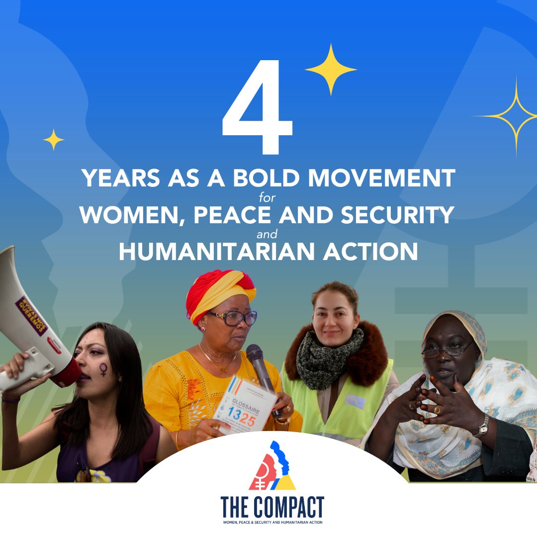WPSHACompact's tweet image. ✨Four years ago, the WPS-HA Compact was launched to deliver real, lasting change for women and girls living through conflict and crisis.

Today, that mission remains strong and is more critical than ever.

Because with accountability comes action.

#CompactAt4 #WPSat25