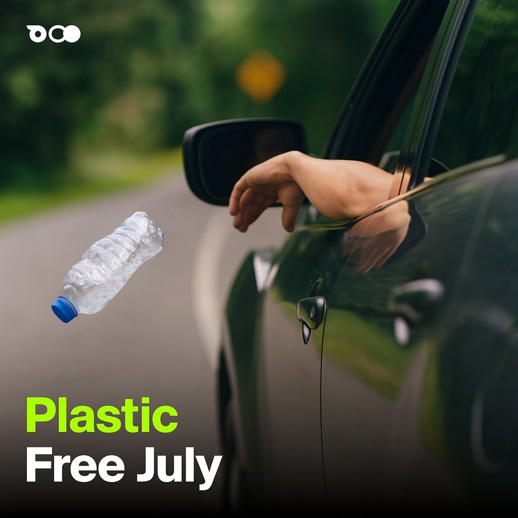 🌿 Plastic Free July: Small Changes, Big Impact

Every July millions of people join the movement to cut single-use plastics from daily life. But have you ever thought about how much plastic hides in your driving routine?

💧 Disposable wipes, plastic bottles, packaging and bags