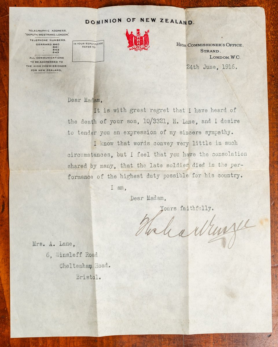 This moving collection of militaria is coming up in our forthcoming Antiques and Fine Art &amp; Collectables sale, 15th &amp; 16th July. It includes The Memorial Death Plaque belonging to First World War Soldier Harold Henry Lane, photographs and correspondence sent to Harold's mother.