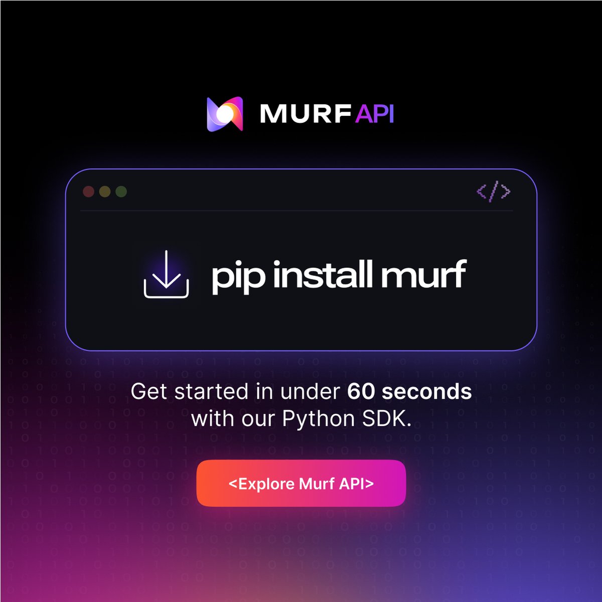 MurfAIStudio's tweet image. Skip the setup drama with #murfapi

Light, fast and ready to scale your voice needs.