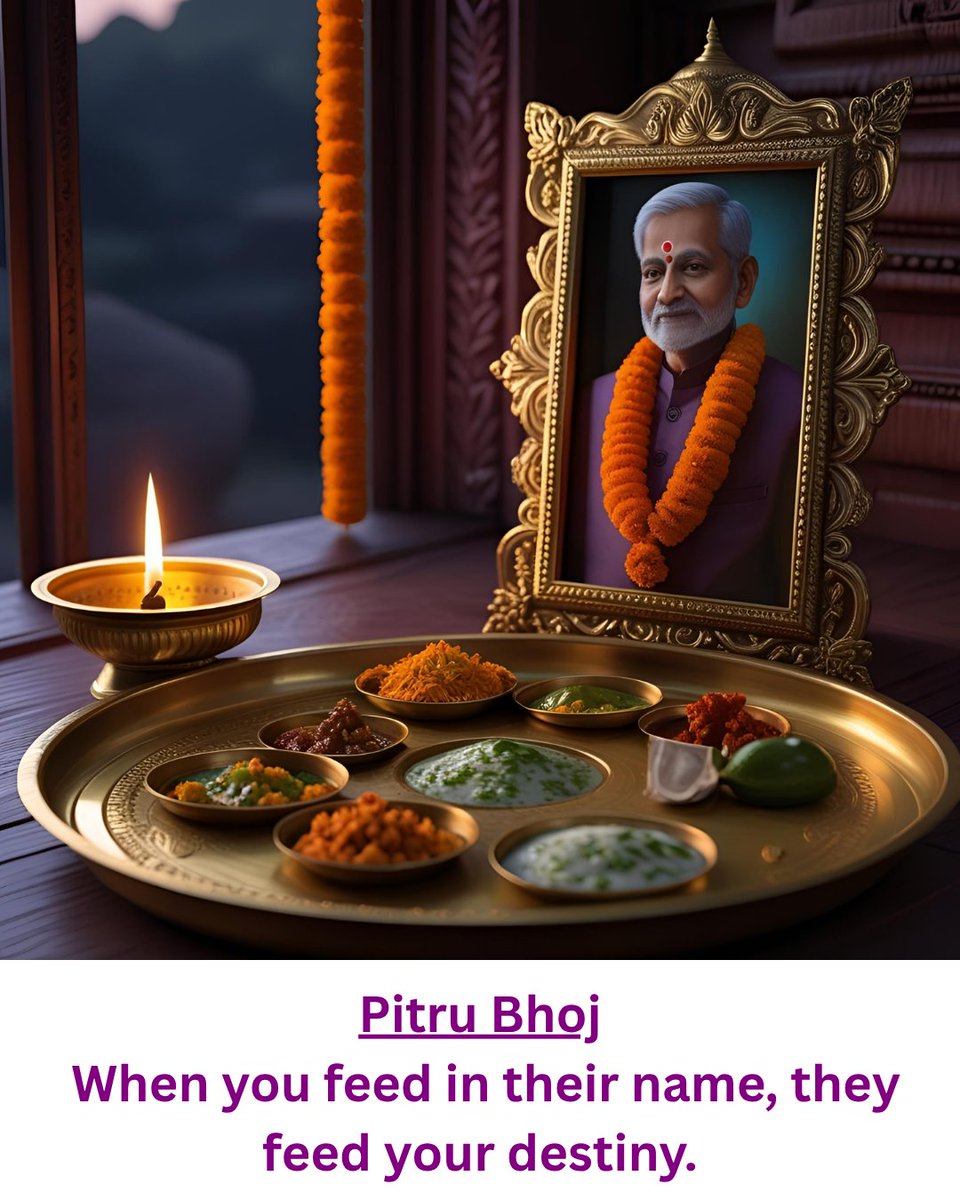 dharam_karm's tweet photo. Your ancestors wait to be remembered.
 Pitru Bhoj is a sacred offering in their name for peace, protection &amp; karmic closure.
Book now at https://t.co/oBD2PF62Fw
#PitruBhoj #ShraddhRituals #DharamKarm #AnnadaanForAncestors #SanatanValues https://t.co/Y40dWsARNM
