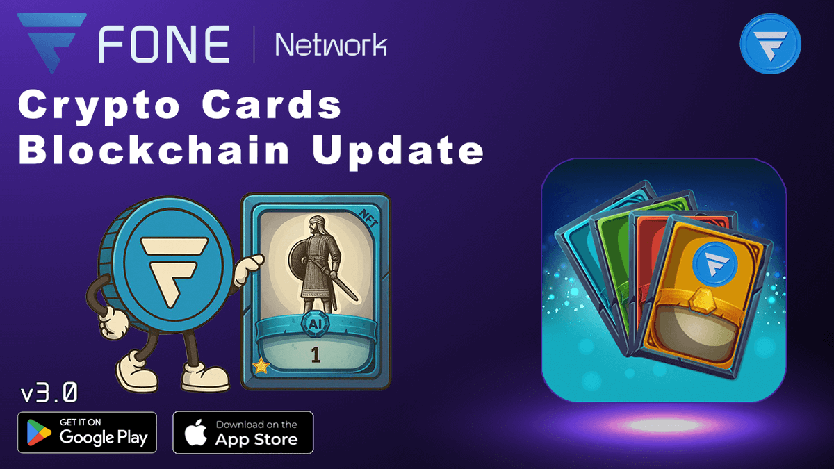 Hello Everyone,

Crypto Cards v3.0 — Blockchain Update is Live!

We’re thrilled to announce the release of Crypto Cards v3.0, a major milestone introducing full integration with the Fone Network Blockchain and a wave of exciting new features!

Update now and take your Crypto