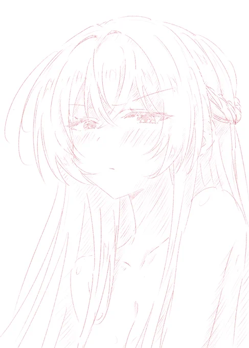 皆のラフ～ 香穂ちゃんの完成イラスト予定は週末です! #わたなれアニメ