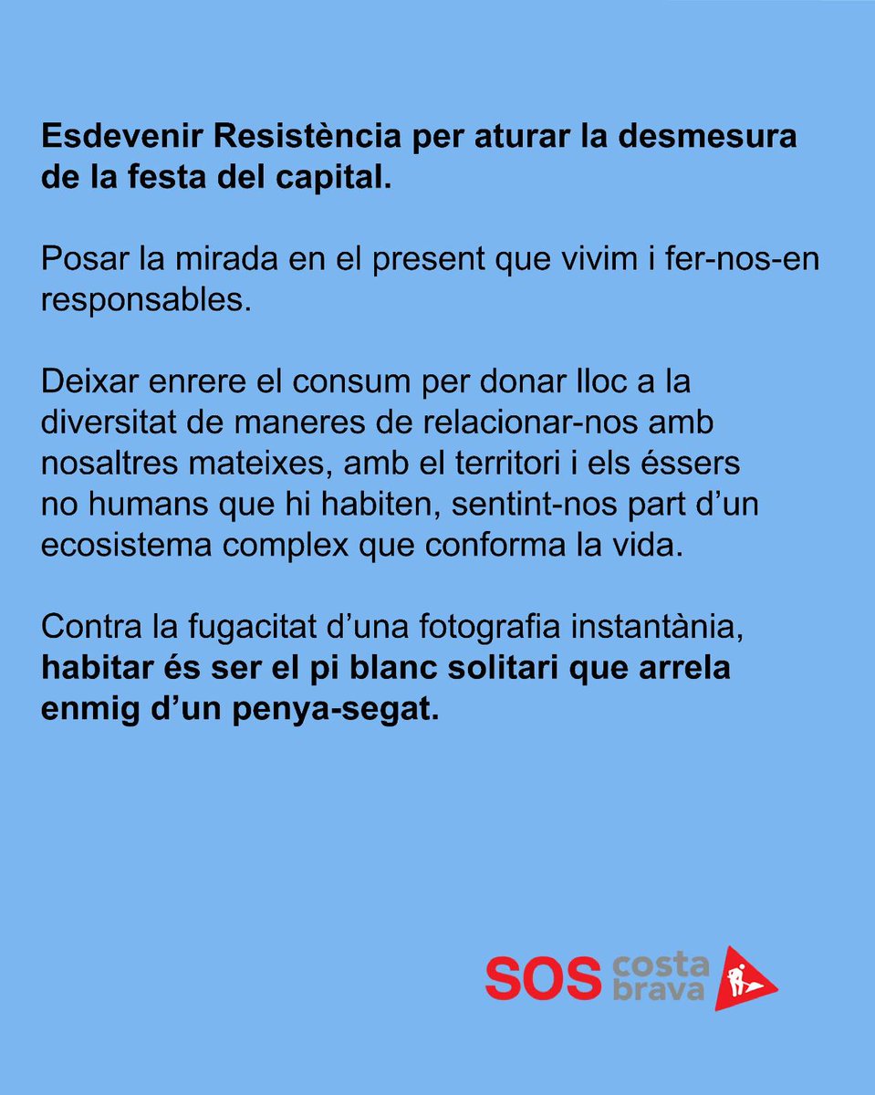 SOS Costa Brava 🌊🌊 #ProuCimentMésPinedes tweet media