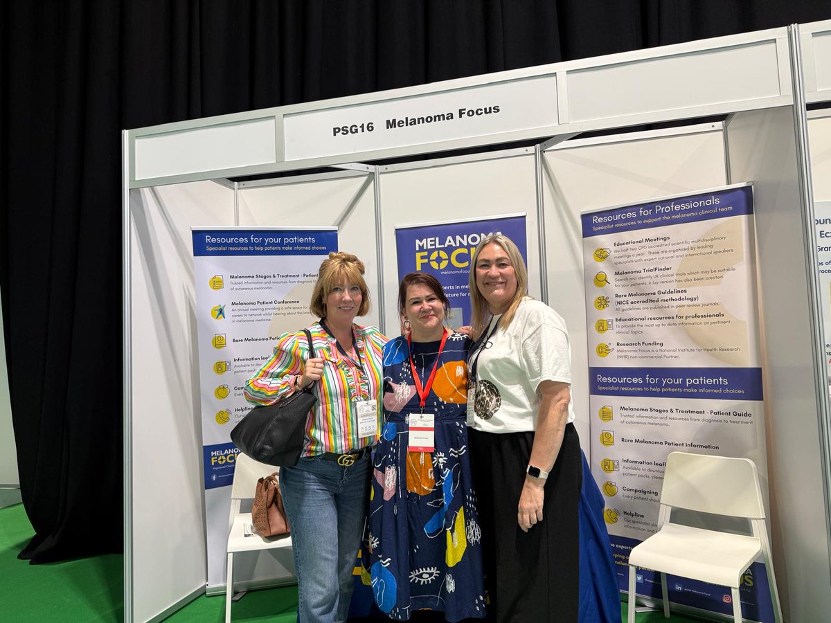 Some great conversations taking place at #BAD2025! 

Visit the Melanoma Focus stand at PSG16 to discover our accredited resources and how our services can support your patients. 

#melanoma