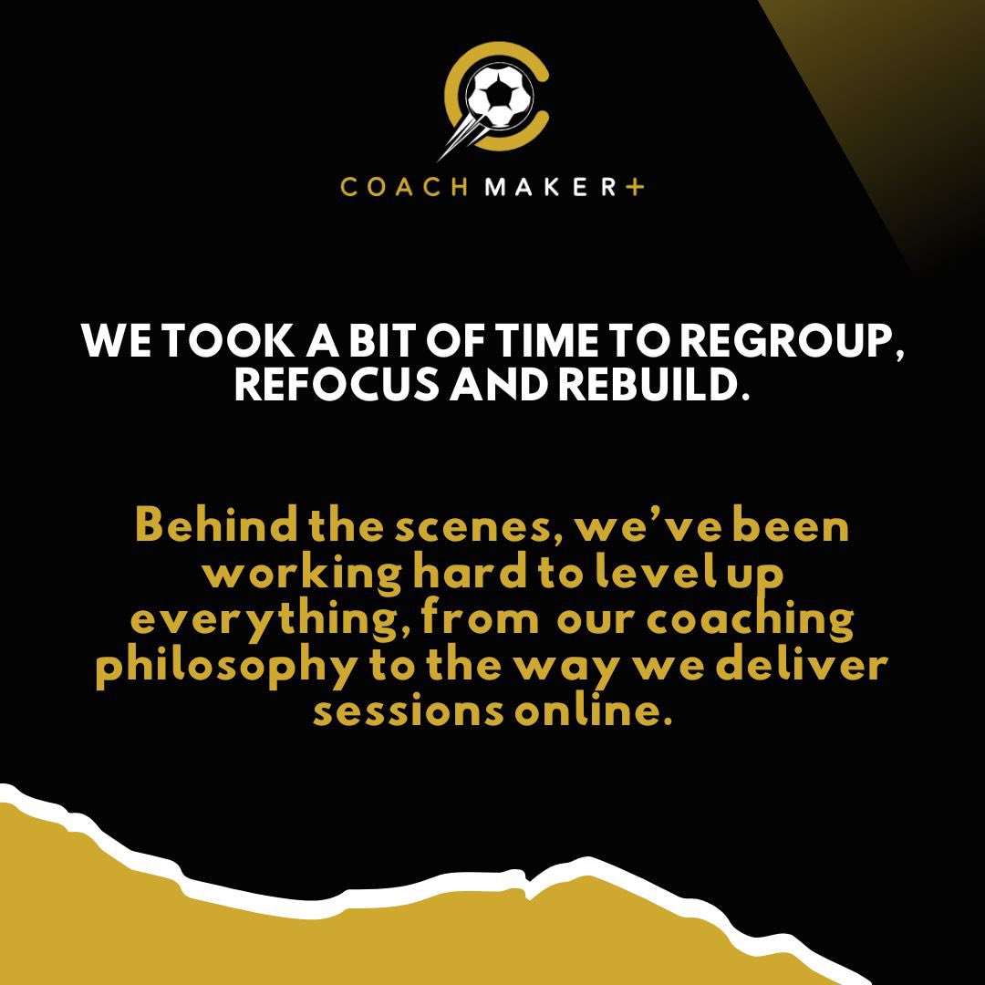 CoachMakerPlus's tweet photo. But here’s the truth: the passion never left. I’ve been itching to get back to doing what I love — helping real coaches run better sessions, build confident players, and still make it home in time for bedtime.
So now that life’s (sort of) settling… we’re back. (2/3) https://t.co/QuD3Dr7NEu