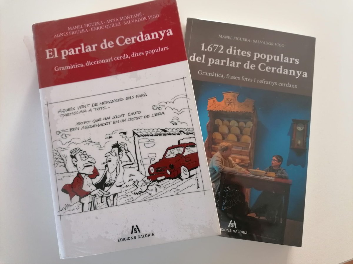 Recuperem el parlar cerdà!
El Consell dona suport a la campanya de <a href="/recercacerdanya/">GRC</a> amb la donació de llibres sobre el parlar propi que es repartiran als centres educatius de la comarca, gràcies al suport econòmic de l’Institut d'Estudis Ilerdencs de la <a href="/DiputacioLleida/">Diputació de Lleida</a>.