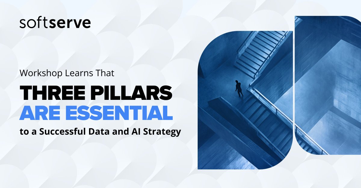 SoftServe (@softserveinc) on Twitter photo There are three pillars to build a successful data strategy.
Discover how we explained this in the workshop we held with <a href="/googlecloud/">Google Cloud</a>: sftsrv.com/MAvR1E There are three pillars to build a successful data strategy.
Discover how we explained this in the workshop we held with <a href="/googlecloud/">Google Cloud</a>: sftsrv.com/MAvR1E