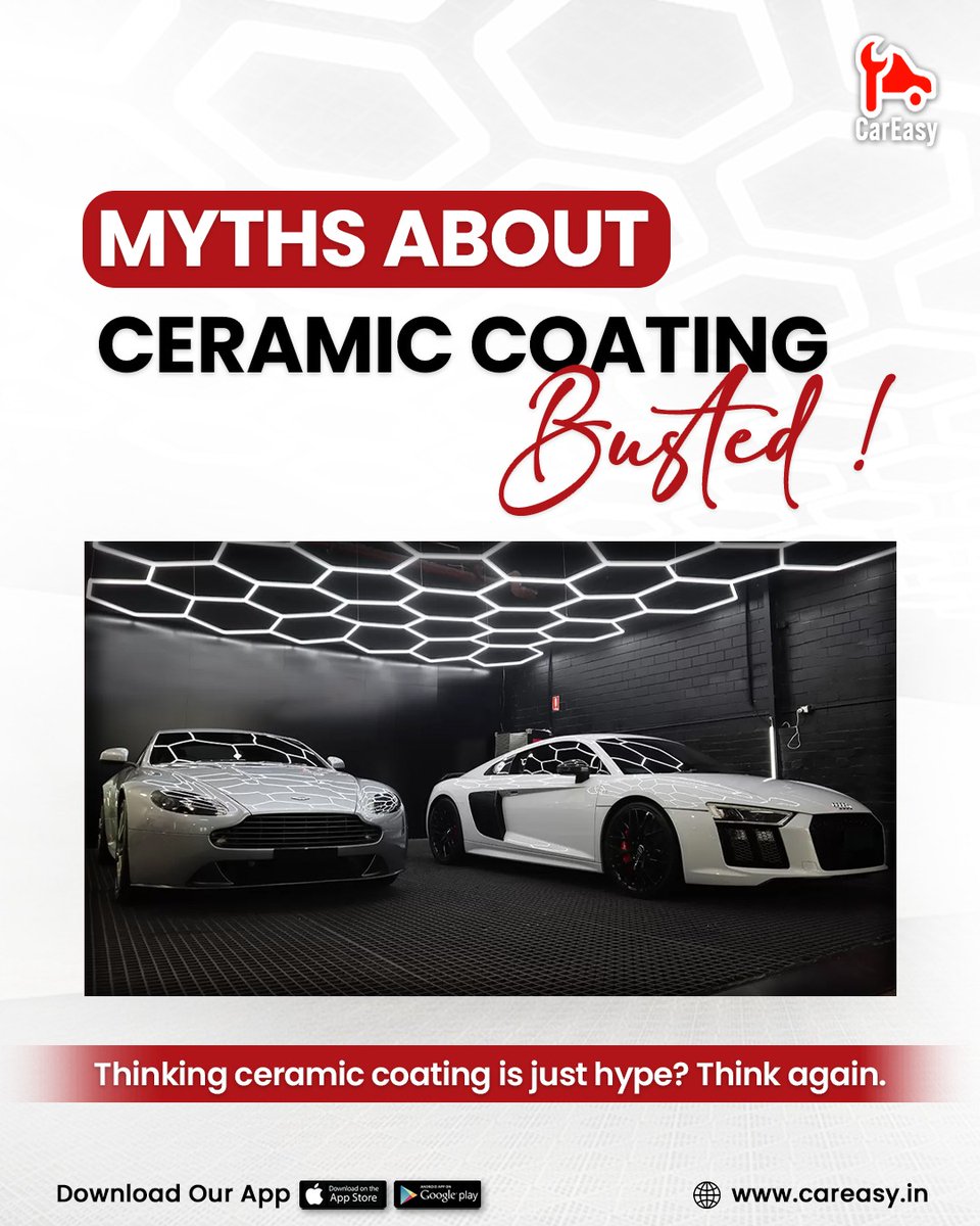 careasy_support's tweet photo. 🚗 Ceramic Coating Myths – Busted!

1️⃣ Scratch-proof? ❌ Only resists light marks
2️⃣ Lasts forever? ❌ 2–5 yrs w/ care
3️⃣ No washing? ❌ Still needed

📩 DM for FREE consult

#carcare https://t.co/vR48iw7rzi