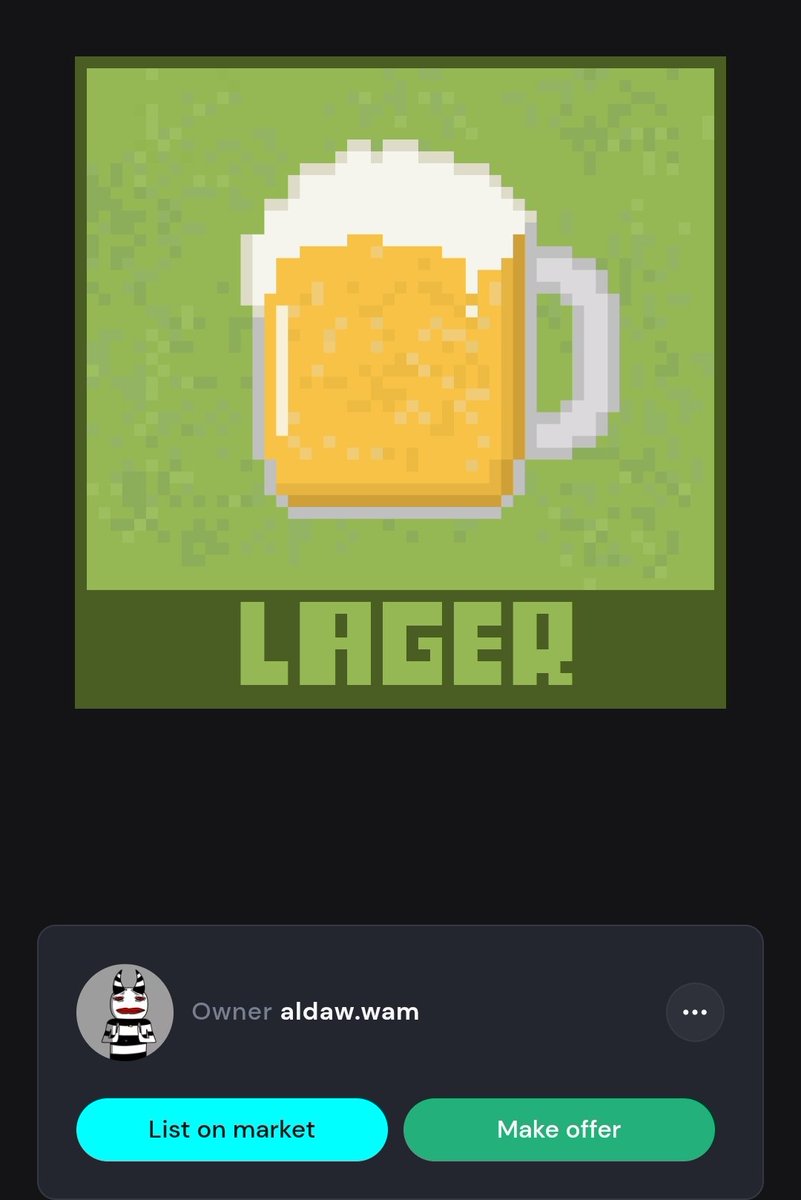 <a href="/WAXHooligans/">WAX Hooligans</a> 🍻🍻
I like Lager