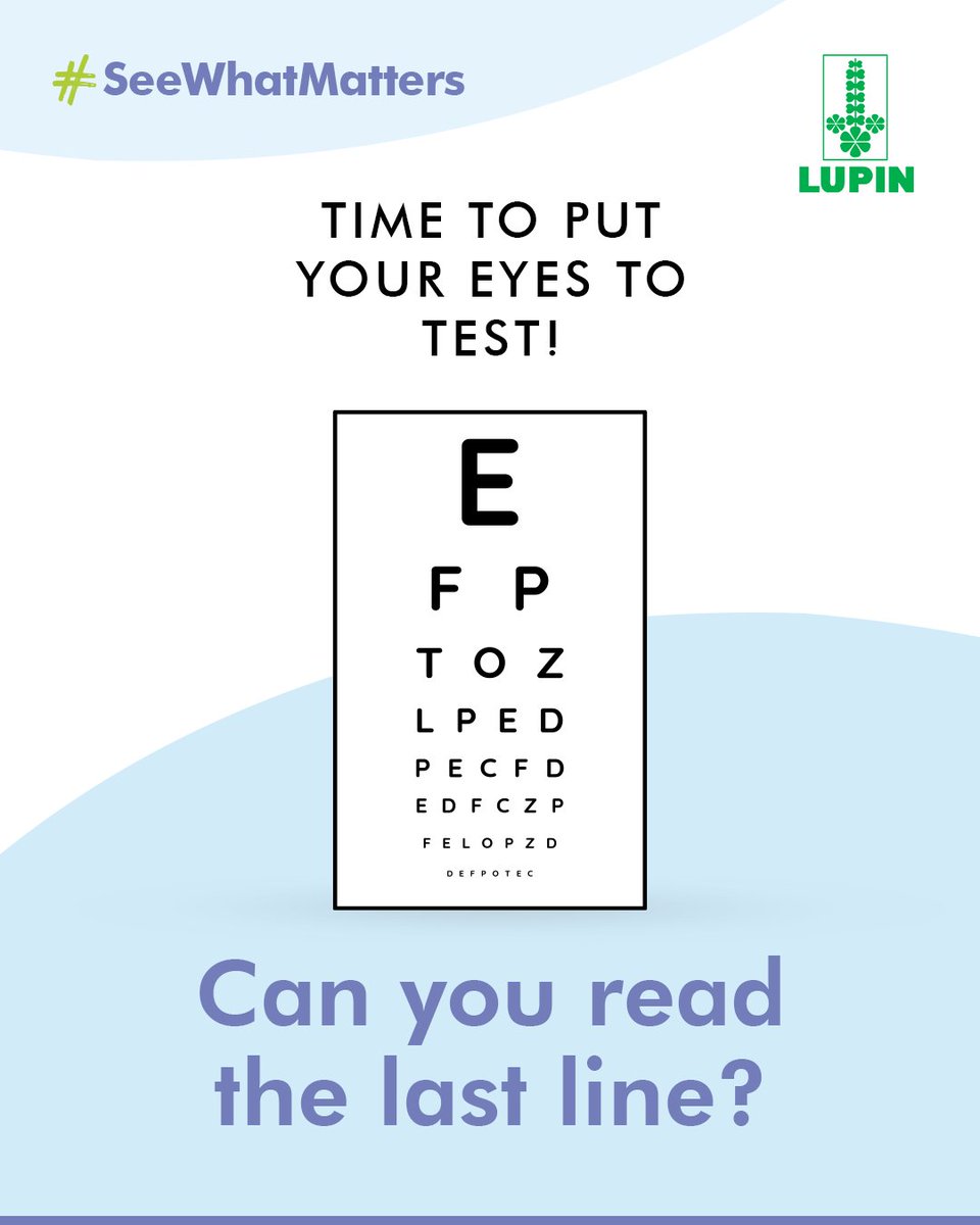 LupinGlobal's tweet photo. Introducing #SeeWhatMatters, a campaign that is a reminder to pause, reflect, and prioritize your eye health before it's too late.

#Lupin #SeeWhatMatters #EyeHealthMatters #VisionCare #EyeCareAwareness #HealthyVision #VisionWellness https://t.co/eAD7wxShkB