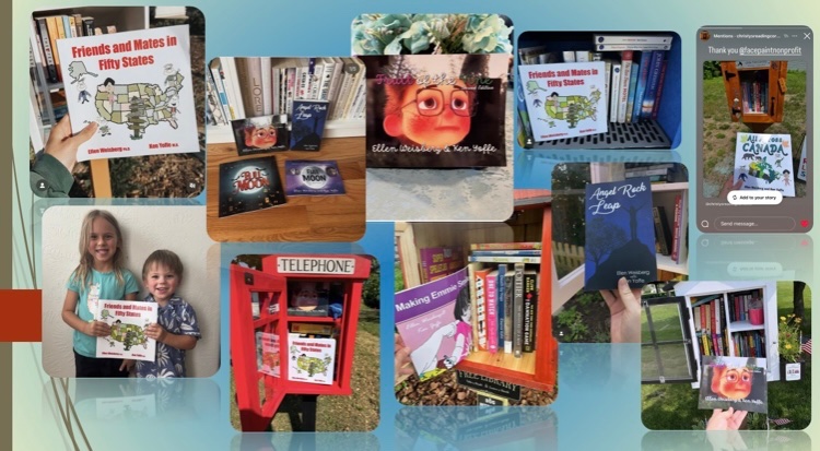 A fun-filled June for FACEPAINT Nonprofit, with 89 of our books donated to 50 Little Free Libraries in the U.S., and 762 downloads of our books in places including Argentina, Brazil, the U.S., Turkey, Pakistan and the Philippines! 386 downloads were Fruit of the Vine! 📕