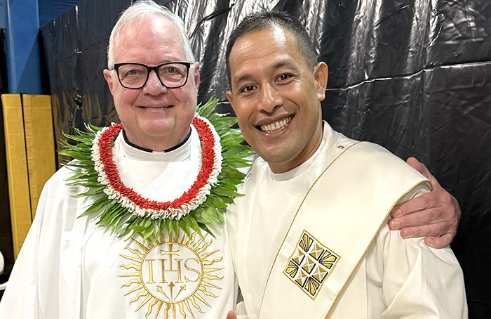 JesuitsEast's tweet image. On June 26, Dickson Tiwelfil, SJ, was ordained to the priesthood in Yap, Micronesia where he grew up and first met the Jesuits. He was blessed to have on hand his brother Jesuits from Micronesia and others who made the long journey to celebrate with him. jesuitseast.org/press-release/…