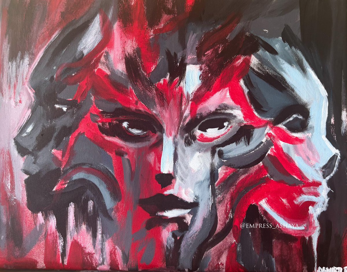 empress_ashaya's tweet photo. Custom abstract piece for a client exploring the duality of inner conflict, the constant tension between light and darkness/clarity and chaos.
This one was a powerful release.🖤❤️
.
.
#abstract #art #painting #homedecor #customart #creativecollective https://t.co/lMfHMs7QO4