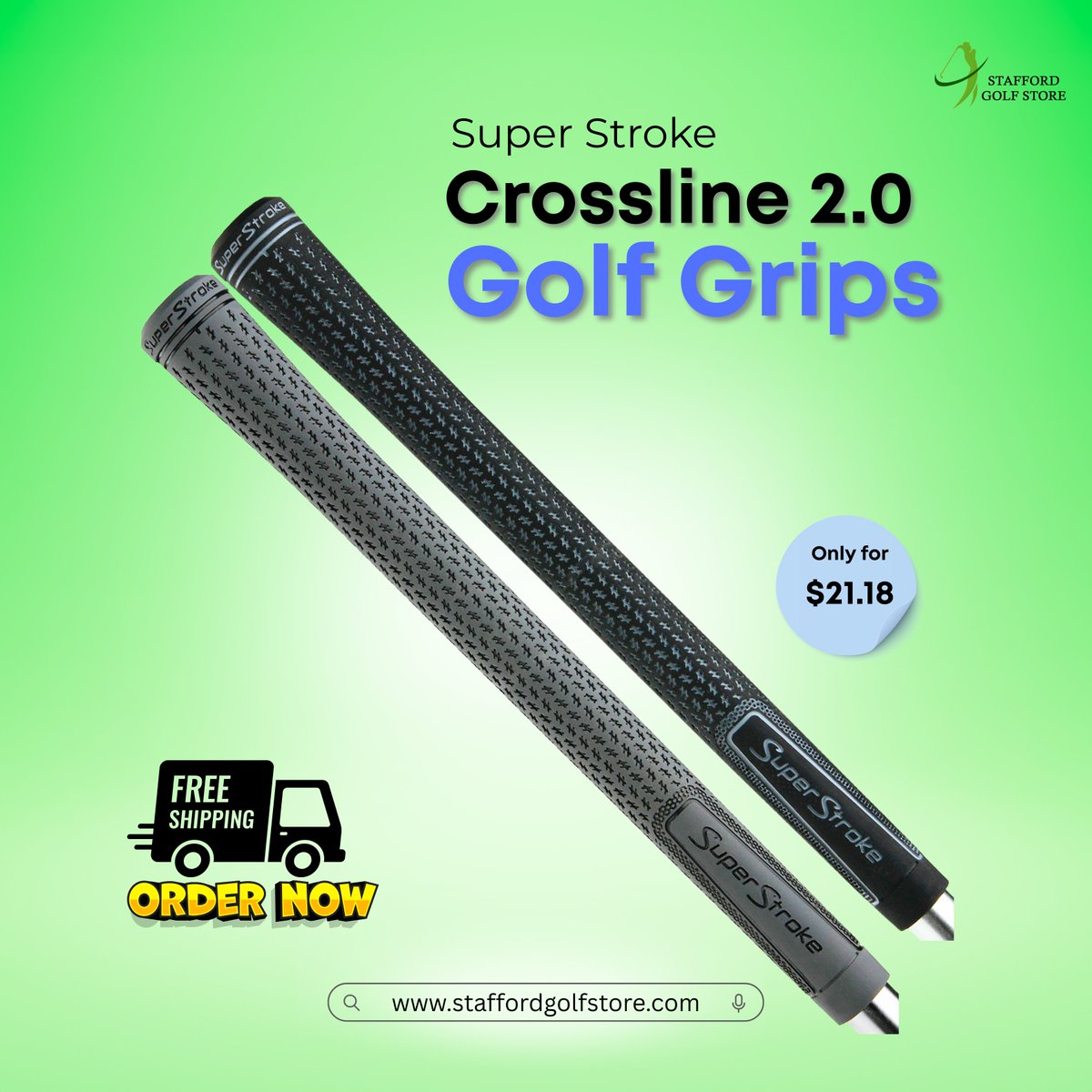 StaffordGolfStr's tweet image. STOP SCROLLING – THIS GRIP CHANGES EVERYTHING
tinyurl.com/4cjxpf7w
Super Stroke Crossline 2.0. Perfect grip, every swing.
 "My accuracy off the tee has never been better." – Dave L.
#GolfGrip #SuperStroke #GolfDeals #StaffordGolfStore