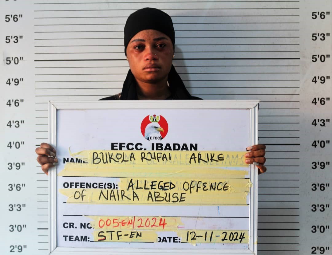 Social media influencer Bukola Rufai has been jailed for defacing and abusing naira notes.