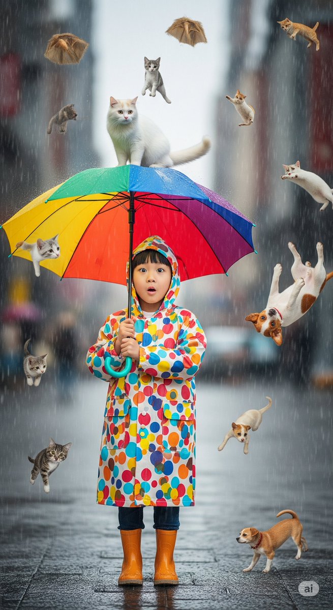 🌧 Hôm nay mưa xối xả, tranh thủ chia sẻ  với cả nhà1 idiom siêu dễ thương:
"Raining cats and dogs" = Mưa to tầm tã, mưa xối xả
Không phải mèo với chó rơi thật đâu nha, chỉ là mưa quá trời mưa thôi! 🐱🐶

#EnglishIdioms #RainingCatsAndDogs #LearnEnglish