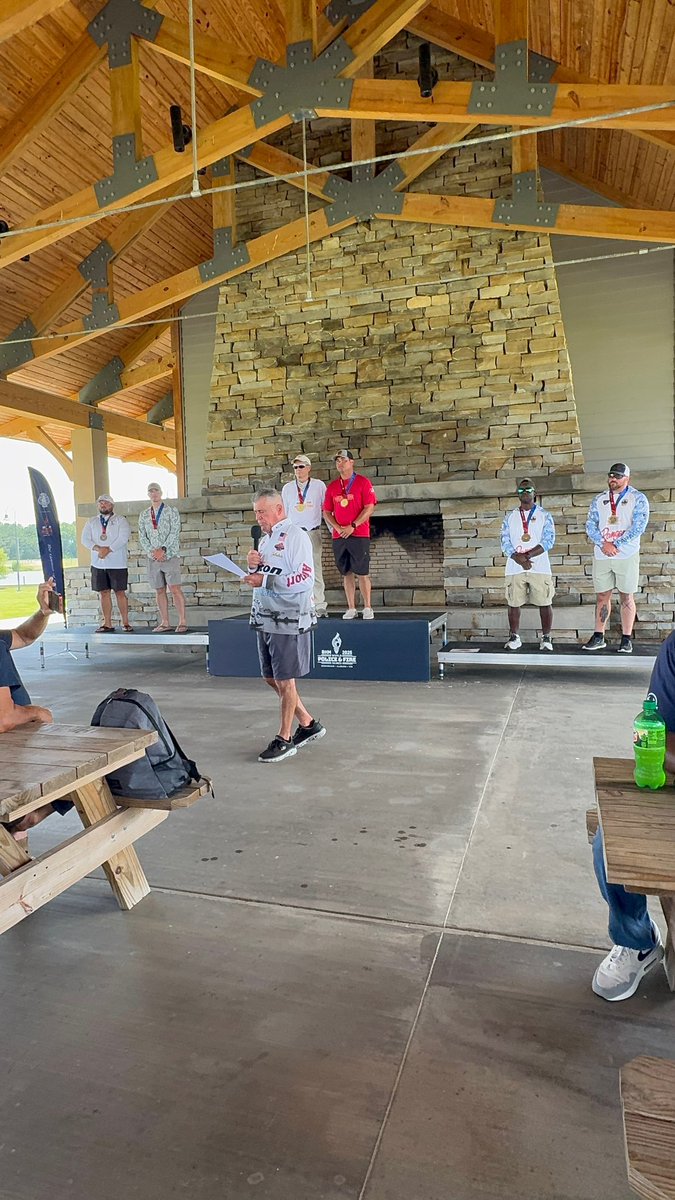 BhamPolice's tweet photo. Congratulations to Sergeant Brown and Officer Gillepse on bringing home the Bronze medal 🥉in Angling(Fresh Water) at the BHM 2025 World Police &amp; Fire Games!  

Job well done!

#Commitment #Excellence #Integrity
#TeamBPD #BHMWorldGames #fishing #BirminghamPolice #ProudToServe https://t.co/8kkiVtTkDx