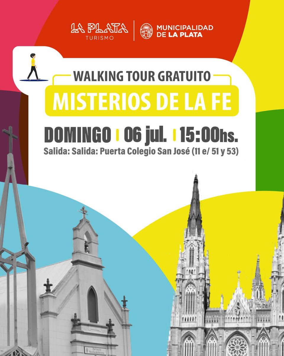 AGENDA😎👏

✅Walking Tours 🗣️🚶

➡️Misterios de la Fe
📆06/07 - 15:00 horas
📍Salida: Colegio San José (11 e/ 51 y 53)

👉Inscripciones👇
bit.ly/WalkingTour2025