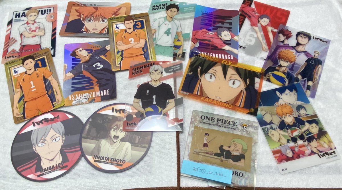 ハイキュー　セリア　キャラポトレ　交換

譲　画像のもの
求　同異種 烏養繋心 烏養コーチ  影山

烏養繋心を優先的に探しております。
郵送での交換希望です。心当たりのある方はリプいただけると幸いです。よろしくお願い致します。