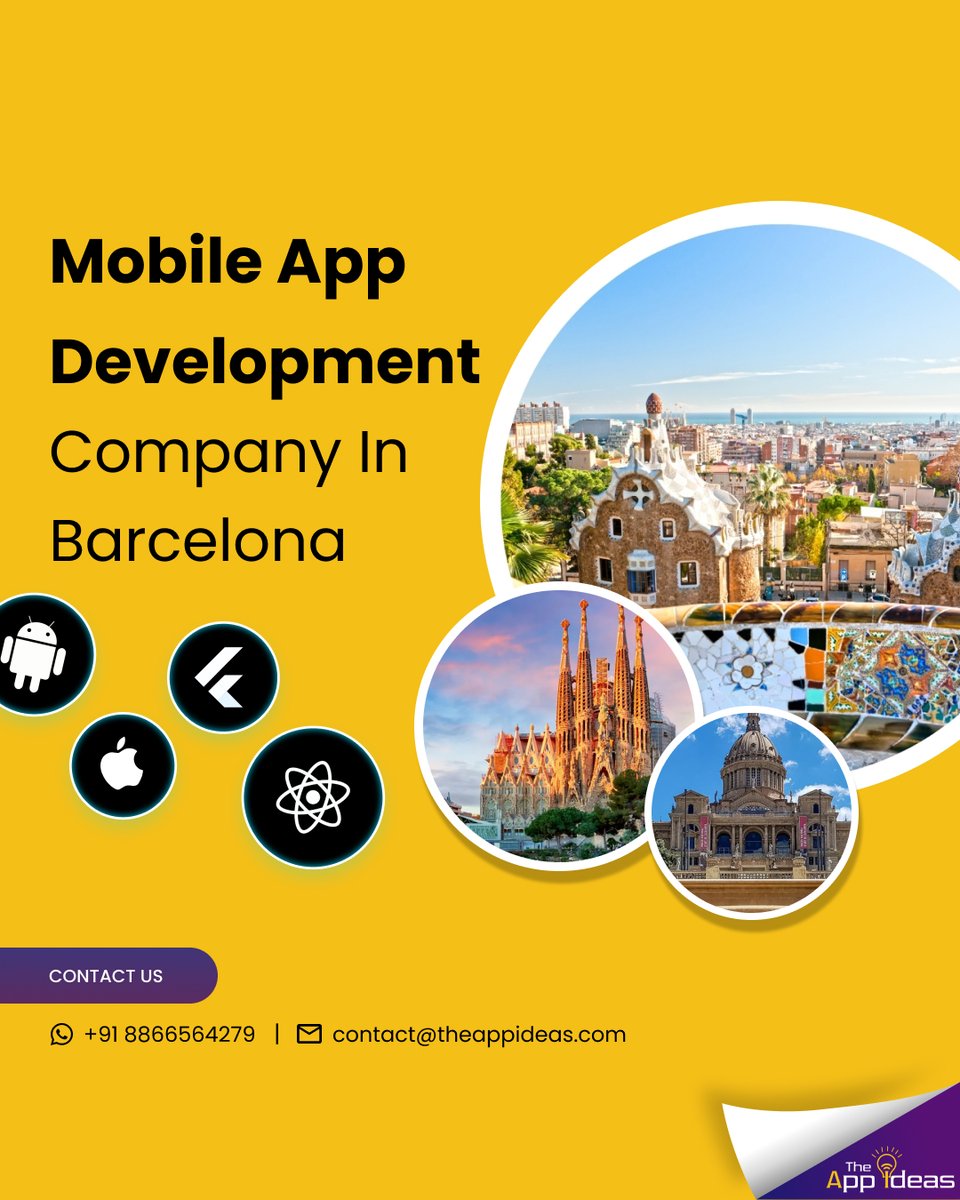 theappidea's tweet image. 🚀 Leading Mobile App Development Company in Barcelona 🇪🇸
#MobileAppDevelopment #BarcelonaTech #AppDevelopersBarcelona #iOSAppDevelopment #AndroidAppDevelopment #TechInBarcelona #StartupBarcelona #CustomAppDevelopment #DigitalInnovation #MobileSolutions 💻📲🛠️