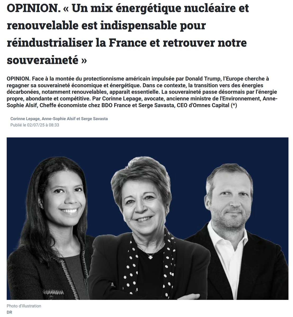 🇫🇷 - France : 

<a href="/corinnelepage/">Corinne Lepage</a> et le #nucléaire, une longue histoire de hai...

Attendez ...

What ? 

⤵️